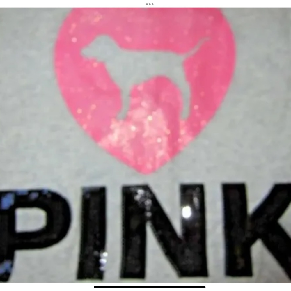 NEW VICTORIAS SECRET PINK  BLING SEQUIN SET FULL ZIP HOODIE & PANTS - Picture 12 of 15